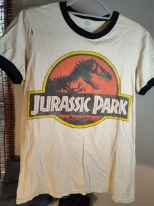 T-shirt uomo vintage Jurassic Park piccola - Foto 1 di 7