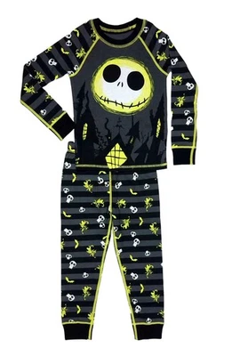 NBC Jack Skellington, Zero, Bats and Skulls Halloween Character Pajama Set - Image 1 of 3