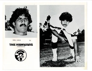 Karl Lorch The Hawaiians Team Issued Photo WFL World Football League - Picture 1 of 1
