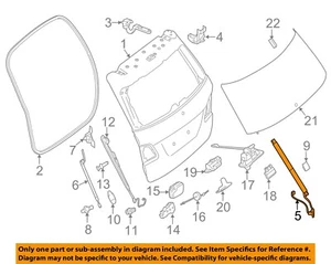 MERCEDES OEM 13-19 GL350 Lift Gate Gate Hardware-Lift Cylinder 1668900100 - Picture 1 of 2