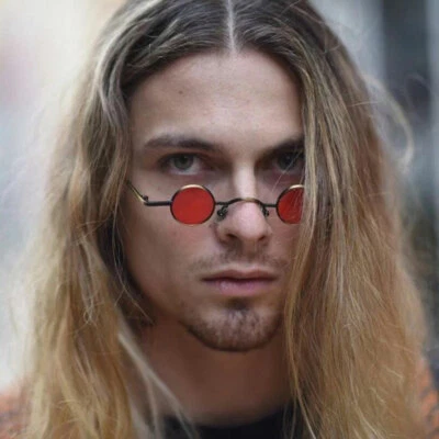 Vintage Retro Steampunk Small Round Sunglasses Men's Women Outdoor Shade Glasses - Image 1 of 4