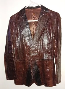 24 Collection 100% African Python Guaranteed Genuine Snakeskin Jacket Size 10 - Picture 1 of 17