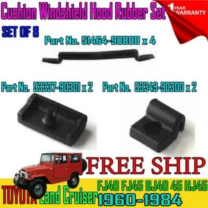 For Toyota Land Cruiser FJ BJ 40 45 42 43 Cushion Windshield Hood Rubber set - Imagen 1 de 8