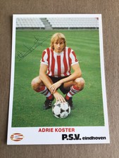 Adrie Koster, Netherlands 🇳🇱 PSV Eindhoven 1982/83 hand signed
