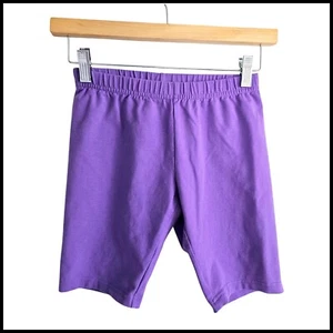 Hanna Andersson Bike Shorts Purple Cotton Blend Casual Activewear Size 10 - Picture 1 of 4