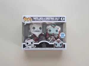 Funko Pop! NBX Santa Jack & Christmas Sally 2-Pack (Diamond) Exclusive New - Picture 1 of 8