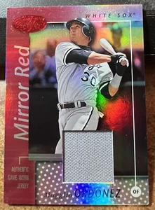 2002 Leaf Certified Mirror Red #7 Magglio Ordonez Jersey Rare Card /150 - Picture 1 of 1