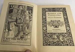 Antony And Cleopatra By William Shakespeare Hard Cover Phil. Henry Altemus Co. - Bild 1 von 7