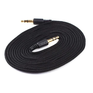 Neu 5m Flexibel Vergoldet 3.5mm Stereo Stecker Zu Stecker Kabel Audio Aux - Bild 1 von 1