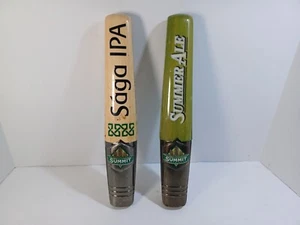 Summit Brewing Co Saga IPA & Summer Ale Tap Handle Beer Alcohol Grain Wooden - Picture 1 of 9