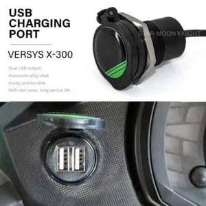Dual USB Digital Display Charger Adapter Port For Kawasaki VERSYS X300 12V 30A - Picture 1 of 12