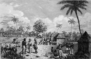 LIBERIA - KROUMEN de la CÔTE de MALAGUETTE (CÔTE du PFEFF) - Gravur aus dem 19. Jahrhundert - Bild 1 von 2