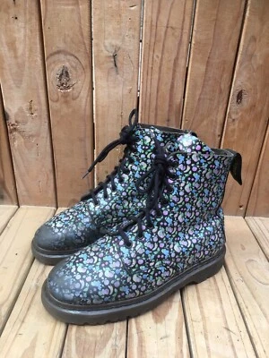 Botas De Colección Dr. Martens 1460 Cuero Floral Para Hombre Hechas en Inglaterra EE. UU. 6 UK 7 Foto 1 de 4