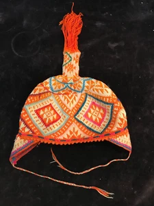 Child's Peruvian Andean Mountain - Handmade Shaman Chullo Hat SKU# 02/23/02 - Bild 1 von 3