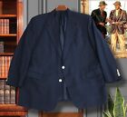 Trad! Vintage H. Freeman And Son Mens 48R 100% Wool Gold Buttons Navy Blazer