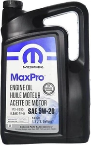 MOPAR MAXPRO 5W-20 MOTORÖL 5 L CHRYSLER, DODGE, JEEP, RAM 68218891AA