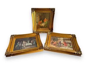 Margaret Dovaston Set Of 3 Vintage Hand Crafted Framed Art Print Reproductions - Picture 1 of 24