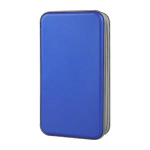 96 Disc CD Case Holder DVD Storage Wallet Bag Portable VCD Organizer Bag Blue - Picture 1 of 6