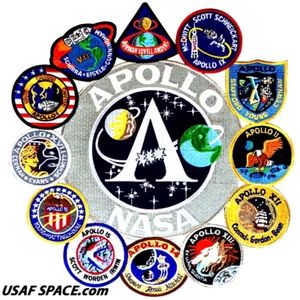 Authentic AB Emblem - APOLLO Program Mission's - NASA PATCH COLLAGE - USA - MINT - Picture 1 of 2