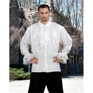 The Pirate Dressing C1090 John Calles Shirt- White - Small & Medium - Picture 1 of 1