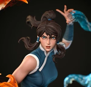 K0RRA Fan Art Skulptur komplett bemalt (auf Bestellung gefertigt) - Bild 1 von 10