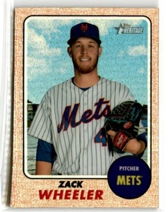 Zack Wheeler 2017 TOPPS HERITAGE CHROME HIGH # THC-708 REFRACTOR 316/568 - Picture 1 of 2