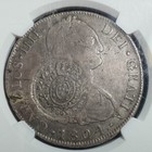 Brasilien 960 Reis (1808) Minas Gerais Gegenstempel auf 1804 8 Reales Bolivien