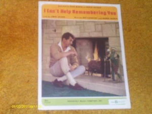 Dean Martin sheet music I Can't Help Remembering You 1967 3 pages (VG+ shape) - Picture 1 of 1