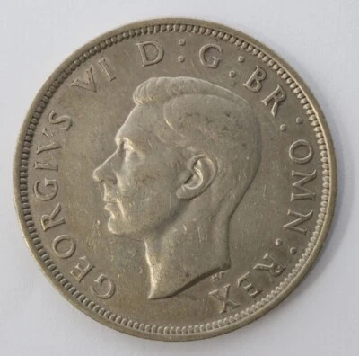 1940 GREAT BRITAIN SILVER HALF CROWN 32.3mm KM# 856 - Image 1 of 2