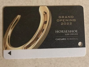 CAESAR'S REWARDS HUFEISEN LAS VEGAS GROSSE ERÖFFNUNG 2022 LEERE SPIELERKARTE - Bild 1 von 2