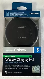 Samsung Galaxy Fast Charge Qi Wireless Charging Pad w Micro USB Charger Cable - Picture 1 of 10