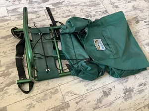 Classic Vintage Green Hiking Rucksack By PETERS STORES DUNDEE Nylon Bag - Picture 1 of 15