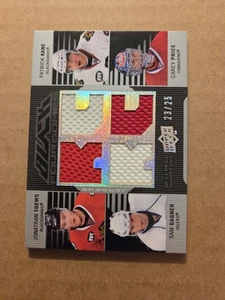 08/09 UD Black Jonathan Toews Patrick Kane Carey Price Gagner Jersey #'ed 23/25 - Picture 1 of 2