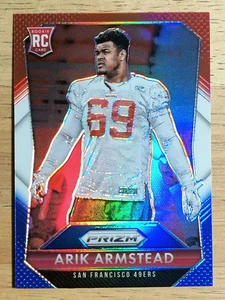 Panini Prizm Prizms 2015 rojo blanco y azul #204 Arik Armstead - Imagen 1 de 2