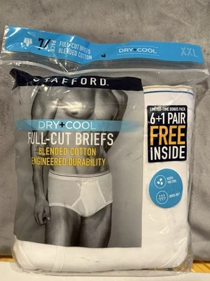 Stafford Dry & Cool Full - Cut Briefs Blended Cotton 7 Pair Pack Size XXL  - Image 1 of 4