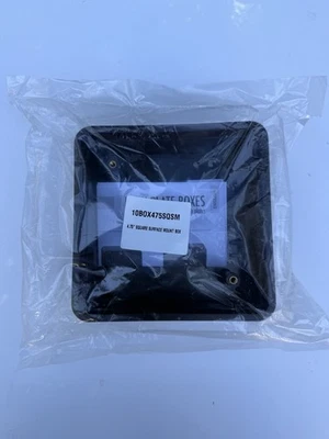 BEA 10BOX475SQSM - Caja de montaje en superficie cuadrada de plástico de 4,75" - Nueva Foto 1 de 4