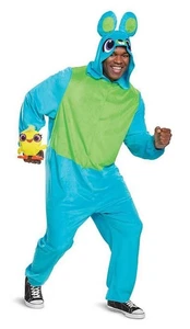 Disguise Toy Story 4 Halloween Ducky and Bunny Adult Medium 1 Piece Costume NWT - Foto 1 di 1