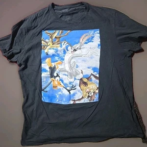Looney Tunes Grafik T-Shirt schwarz XL Bugs Bunny Daffy Duck Taz Wile - Bild 1 von 8