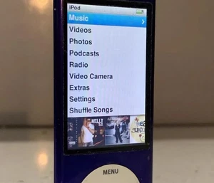 Apple iPod Nano 5th Gen with Camera 8GB Purple Model A1320, FAULTY BATTERY #5 - Picture 1 of 11