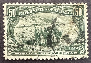 US 1898 Scott # 291 Used Stamp Western Mining Inspector Trans Misissippi Expo. - Picture 1 of 2