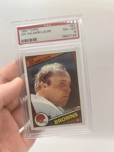 1984 TOPPS #51 JOE DeLAMIELLEURE PSA 8 NM-MINT HOF CLEVELAND BROWNS BILLS - Bild 1 von 18