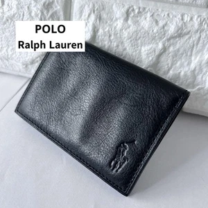 Polo Ralph Lauren schwarzes Leder Passetui, Kartenetui, Visitenkartenetui - Bild 1 von 5