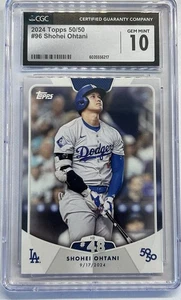 2024 Topps 50/50: Shohei Ohtani #96 Graded 10 Gem Mint - Picture 1 of 2