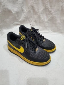 Size 5Y - Nike Air Force 1 ‘82 Yellow Black Athletic Low Top Lace Up 314192-072 - Picture 1 of 16