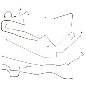 Brake Line Kit Complete Tubes 1987-95 Jeep Wrangler YJ Without ABS 7pc OE Steel - Picture 1 of 9