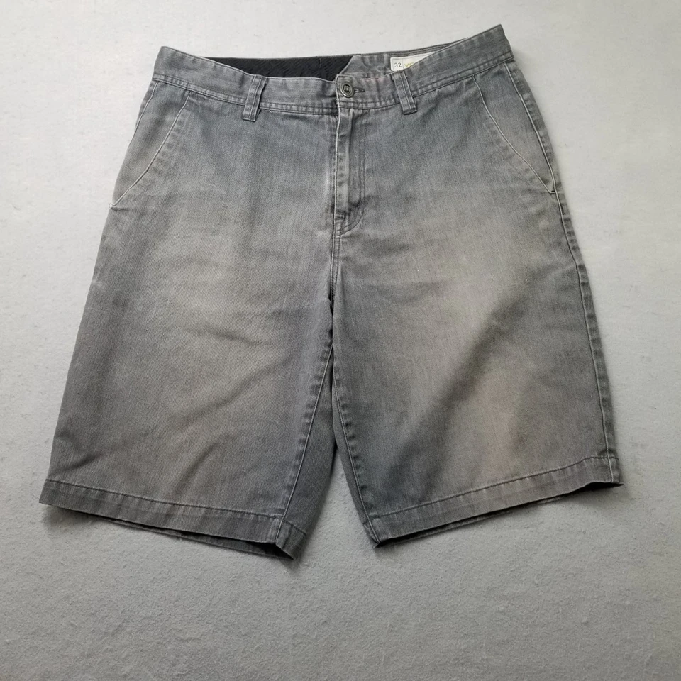 Volcom Shorts Mens Size 32 Gray Faded Skater True To This - Image 1 of 4