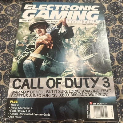 EGM #205 July 2006 Call of Duty 3 Metal Gear Solid Electronic Gaming Monthly - Image 1 of 2