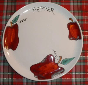 Poole Pottery, England, Red Pepper Round Platter- Beautiful - Picture 1 of 3