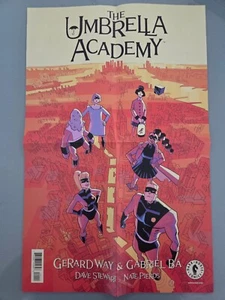 PÓSTER PROMOCIONAL PARAGUAS ACADEMIA 11"x17" Dark Horse Comics 2 caras ¡nuevo sin usar! - Imagen 1 de 2