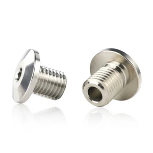 Fit For CF MOTO 650i 2013-2017 M10*1.25 Mirror Hole Screw Blanking Caps Silver - Foto 1 di 10